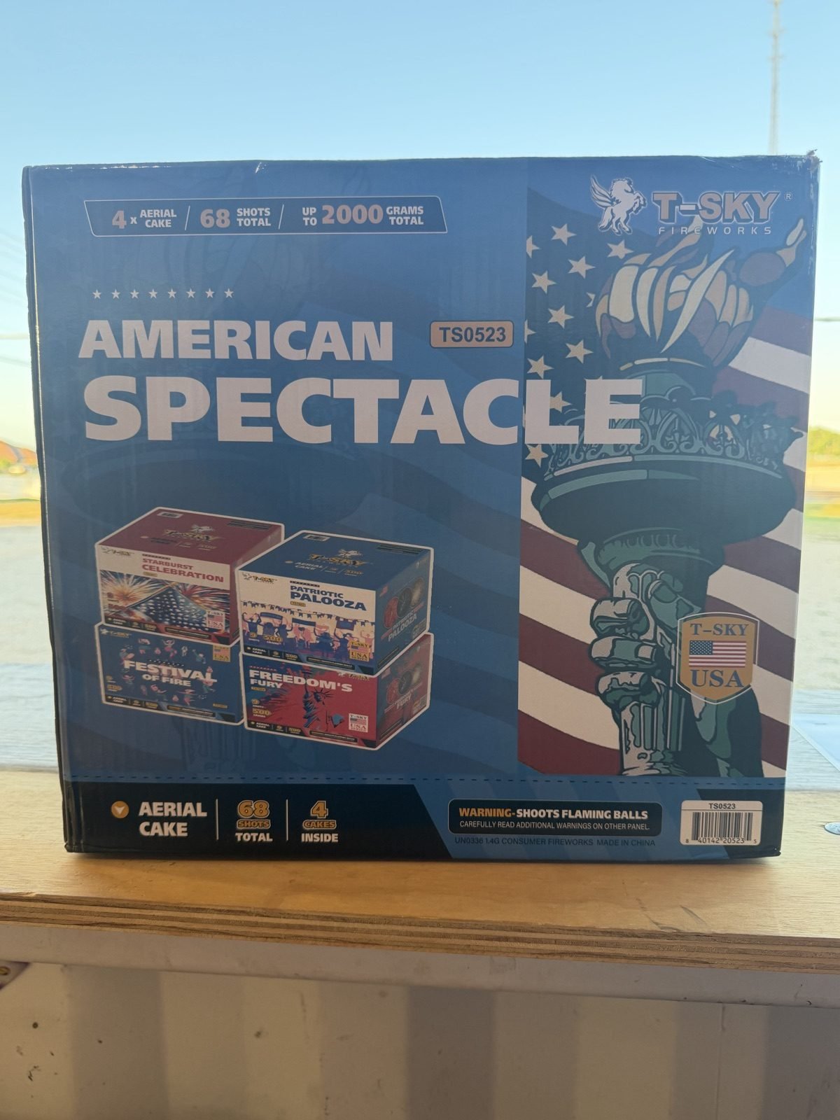 American Spectacle aerial cake