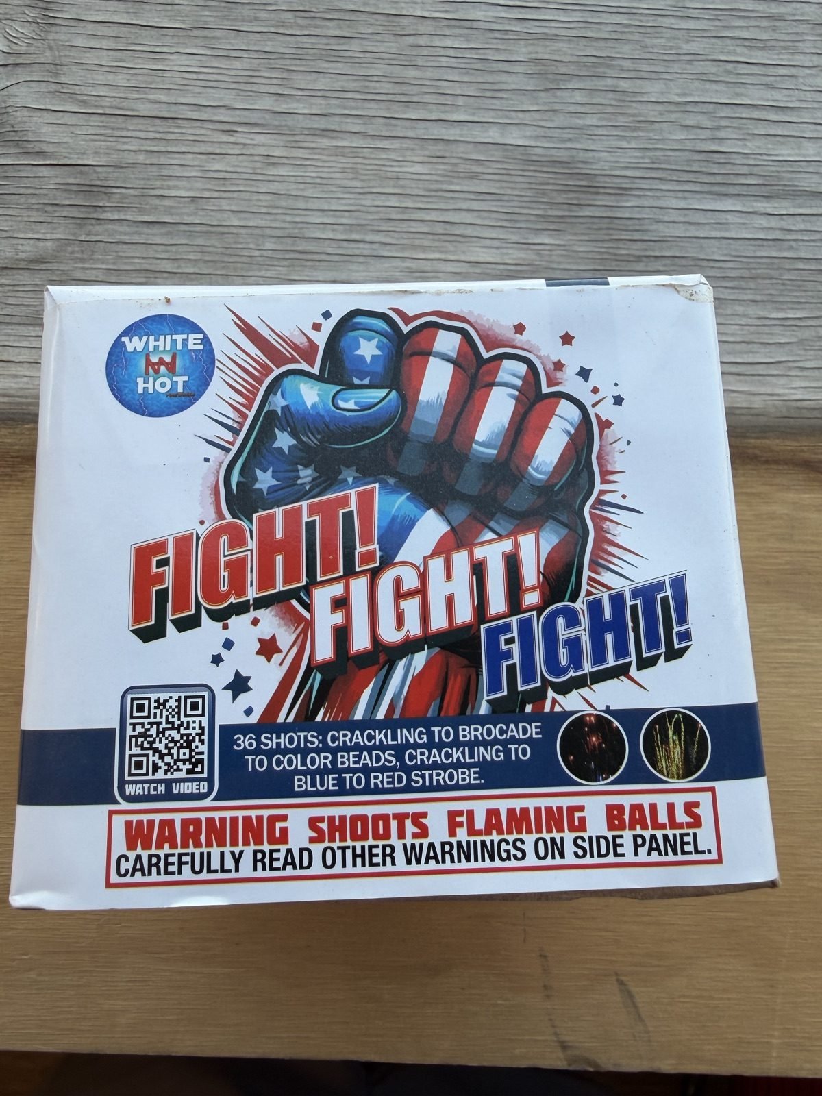 Fight Fight Fight 36-shot cake